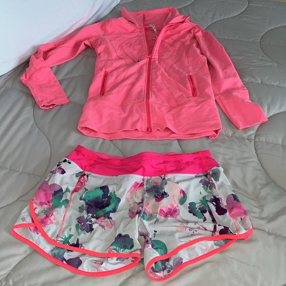 Lululemon Running Shorts And Matching Jacket Size 6 - Picture 5 of 5